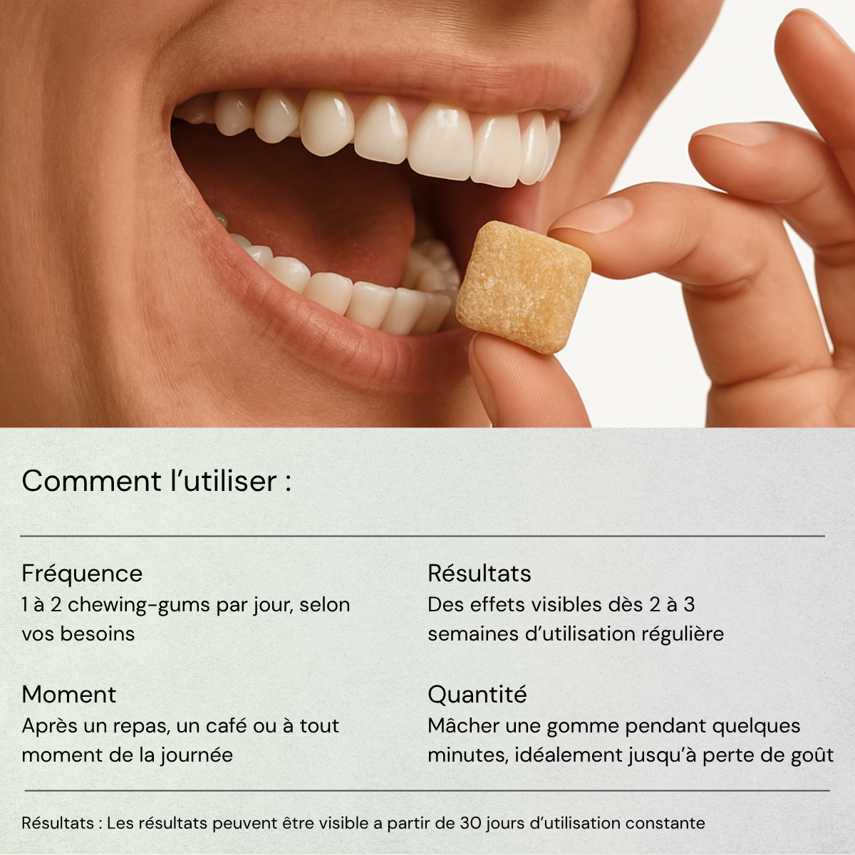 Chewing-gum Reminéralisant