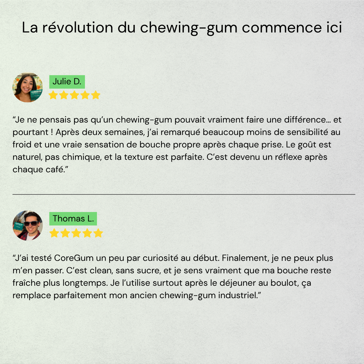 Chewing-gum Reminéralisant