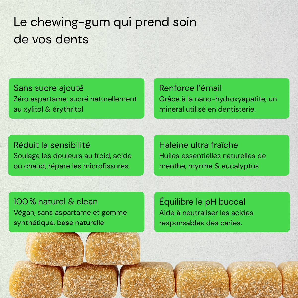 Chewing-gum Reminéralisant