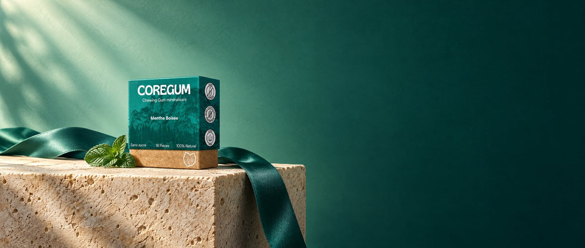 Boîte de chewing-gum reminéralisant Coregum